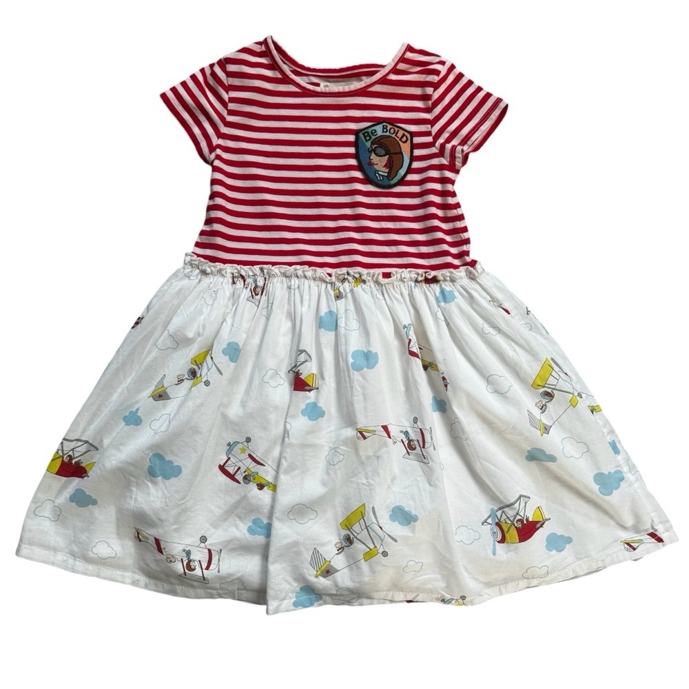 Tucker and Tate Girls Dress Size 6 Be Bold Airplanes Layered